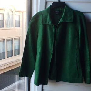Green linen Talbots jacket